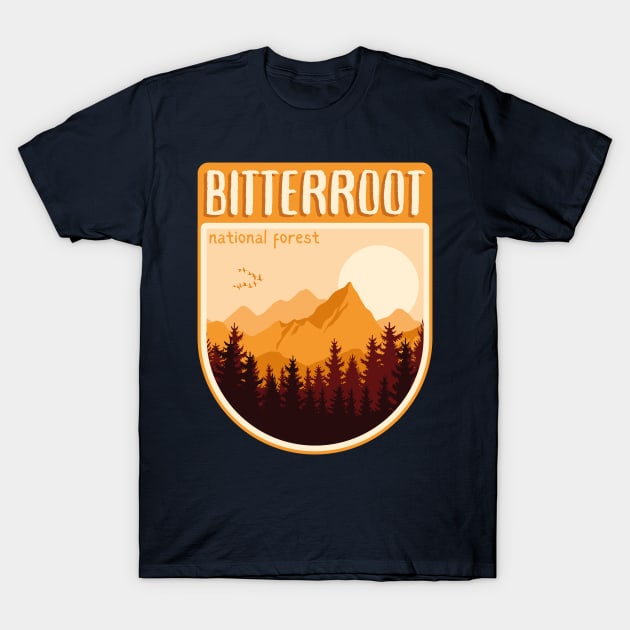 Bitterroot National Forest T-Shirt by soulfulprintss8